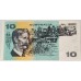 AUSTRALIA 1985 . TEN 10 DOLLARS BANKNOTE . JOHNSTON/FRASER . ERROR . INK TRANSFER